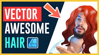 How to Vector Hair! Best Method! (No Drawing skills)