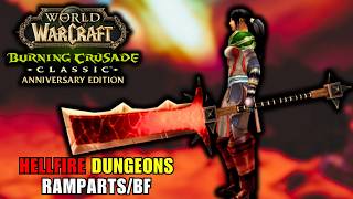 TBC Warrior Enjoyer | More HELLFIRE Dungeons Today + Hellfire Peninsula Questing | Spineshatter EU