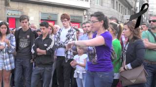 Pontevedra honra a las víctimas del accidente de Santiago de Compostela