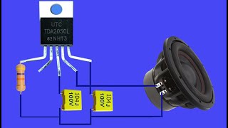 How to Ultra Subwoofer Bass Amplifier with TDA3050 IC, DIY Ultra Subwoofer