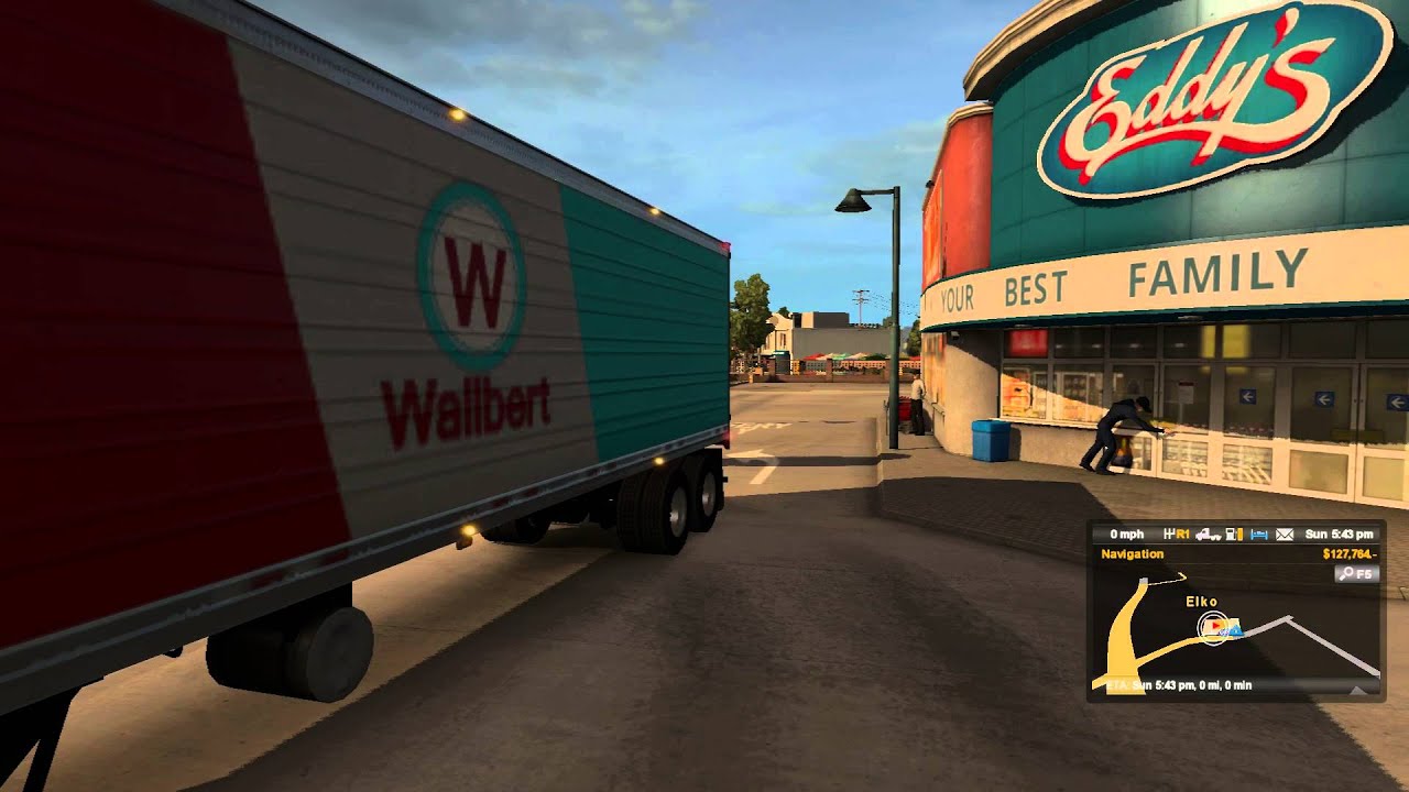 American Truck Simulator Yogurt Delivery (Hard time parking) - YouTube