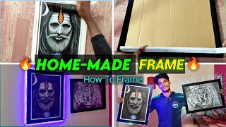 How To Frame Your Drawing At Home 🔥| Homemade Frame Only ₹-25 Me screenshot 5
