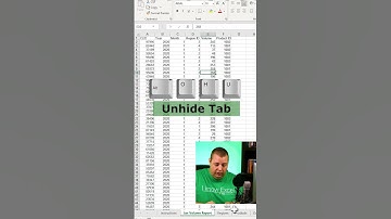 Excel Quick Tips - How to Hide, Unhide, & Delete Tabs using shortcuts  #excel #exceltips #nomouse