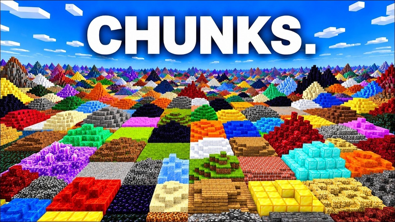 Minecraft But Every Chunk is Random - YouTube