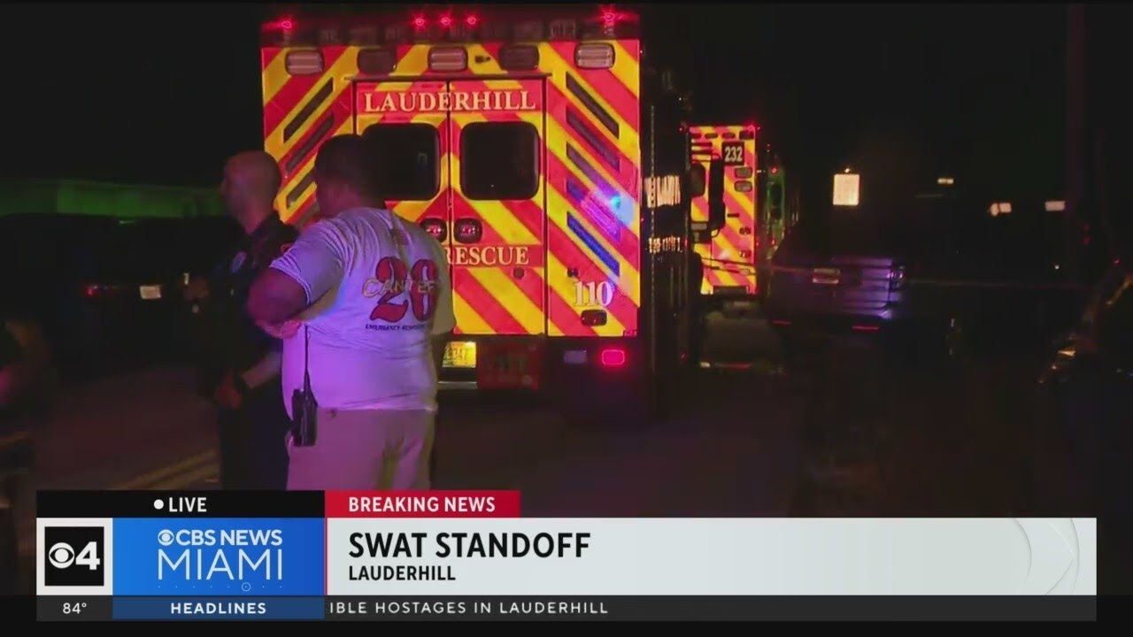 Man in custody after barricading himself for hours inside Lauderhill ...