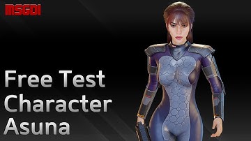 Free Test Character Asuna 3D Model