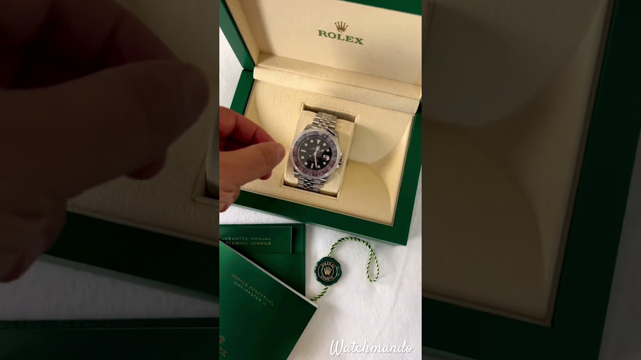 Unboxing of the rolex gmt master 2 pepsi