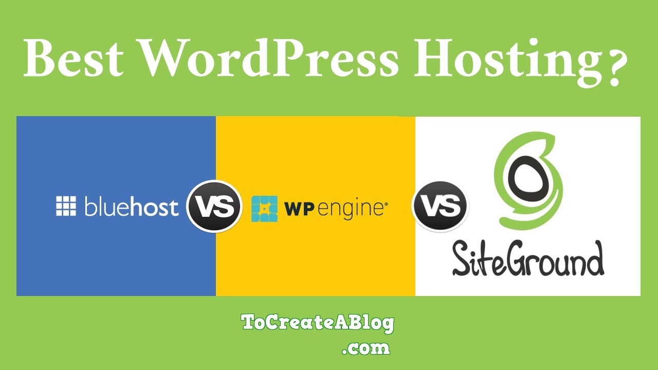 Wp Engine Vs Siteground Vs Bluehost Ultimate Comparison For 2020 Images, Photos, Reviews