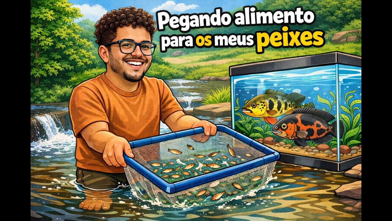 Pesca de peneirão: alimento natural para meus peixes!