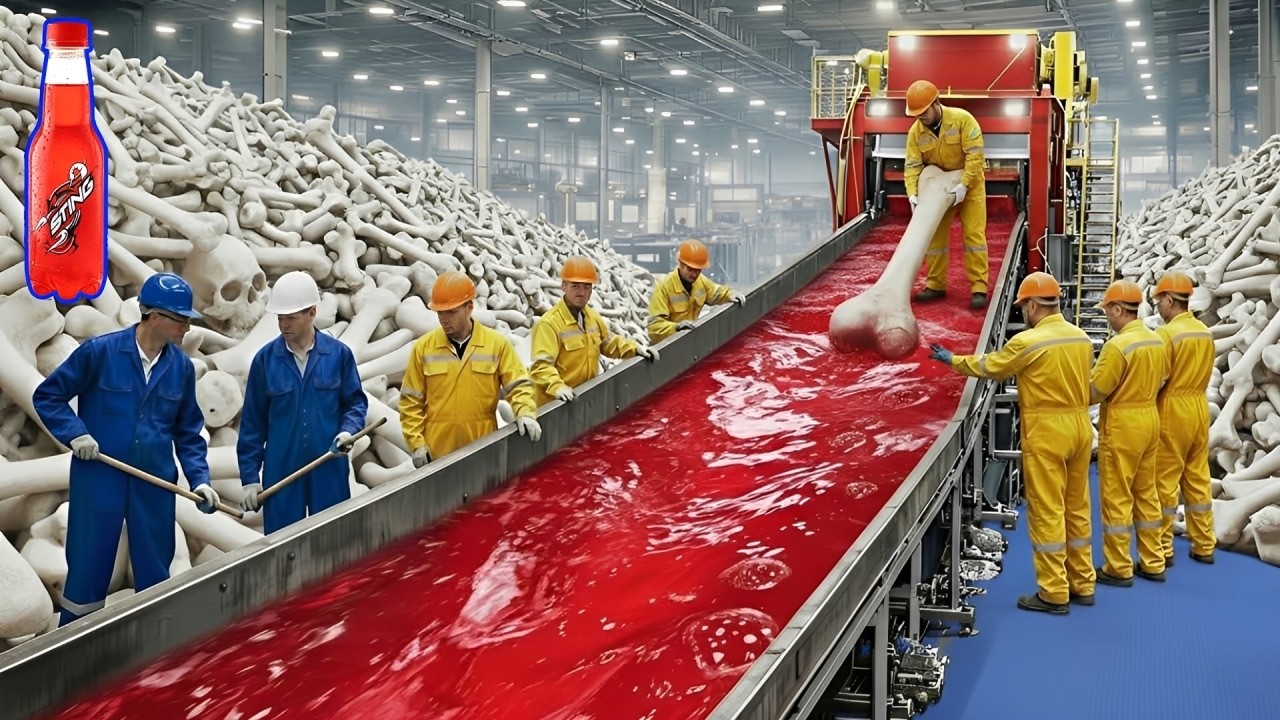 Inside the Modern Sting Factory: From Crushed Bones to High Energy Drink (Full Process)