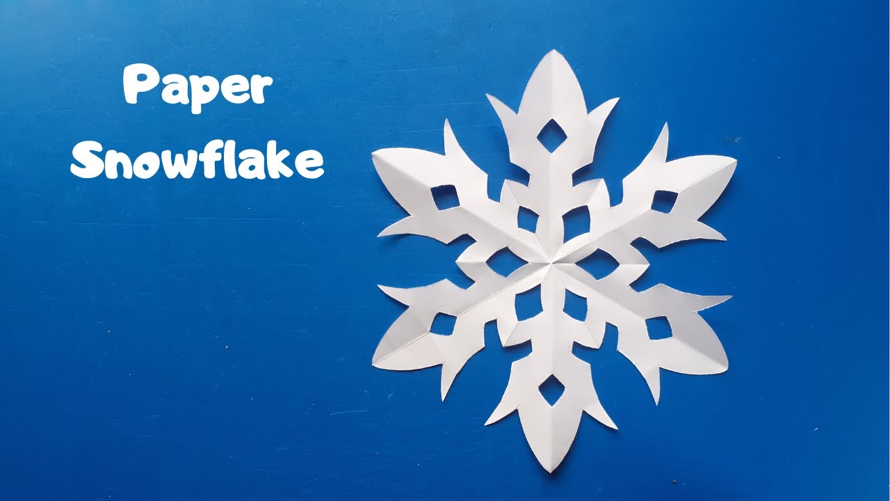 How to make a Paper Snowflake (Origami) Tutorial 354 YouTube
