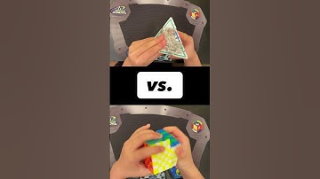 Crystal Pyraminx vs. 7x7 Checkerboard Pattern Race!