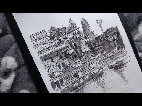Update more than 200 pencil varanasi ghat sketch latest
