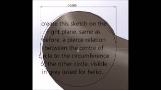 SolidWorks 2013, Tutorial to create a Variable Outer Diameter Spring,, 3D Printing ready HD