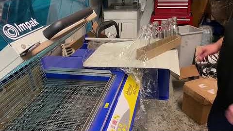 Impak 4255 One-Step Shrink Wrapper wrapping bottles and Jar