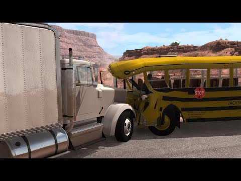 School Bus Crashes 10 | BeamNG.drive