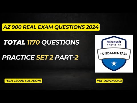 AZ 900 Exam Questions 2024 || AZ 900 Dumps 2024 || Practice Set 2 || Part-2