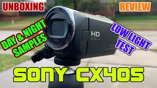 Sony CX405 Camcorder Unboxing and Review