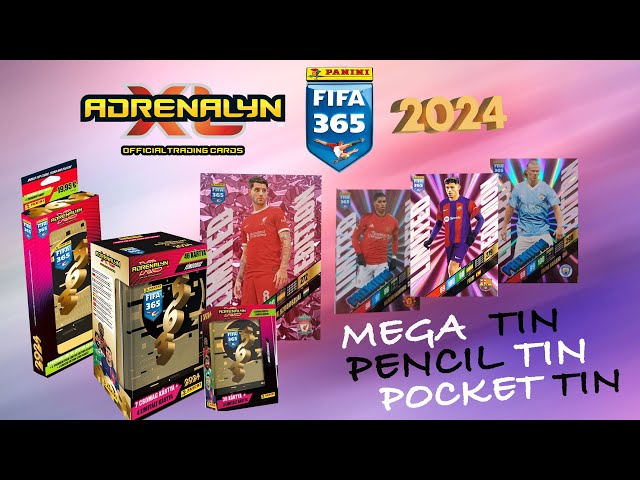 Panini FIFA 365 Adrenalyn XL 2024 Mega Tin opening 