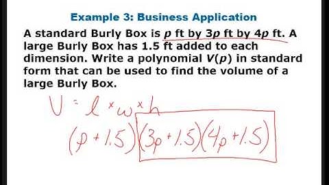 Section 6.2 - Multiplying Polynomials