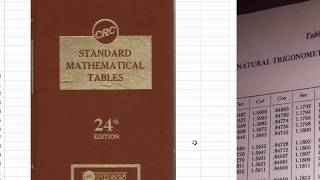 Trigonometric Table Example