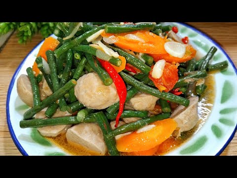Resep Tumis Kacang Panjang Wortel Bakso