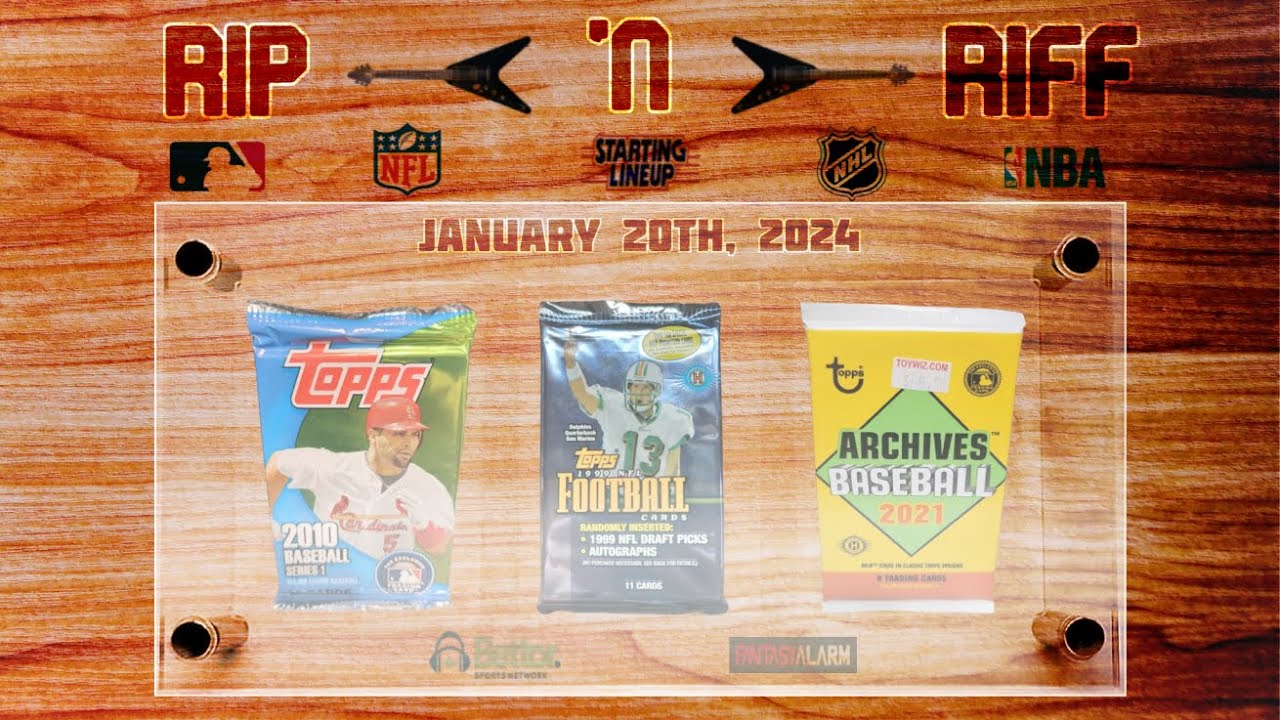 2021 Topps Baseball Archives ⚾ + 1999 Topps NFL Football 🏈 | Sports Card Pack Rips | Rip N’ Riff