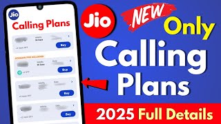 Jio New Calling Plans | Jio Calling Recharge Plan 2025 | Jio Unlimited Calling Plan | Full Details