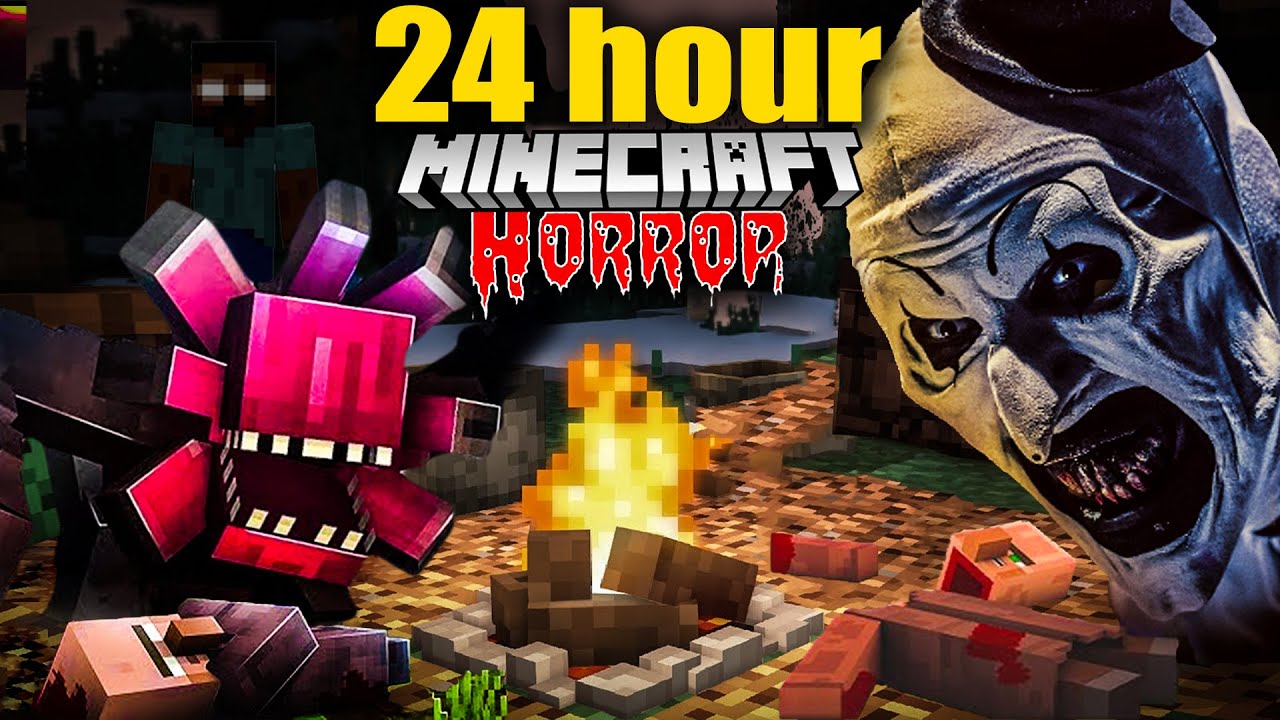 Minecraft 24 MINECRAFT 24 Hour In Real Life Horror World? Ep-1 - YouTube