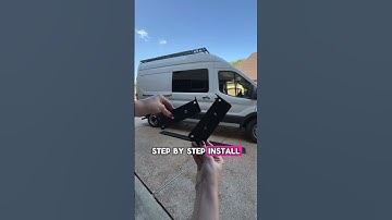 Installing running boards on a luxury Ford Transit campervan #vanbuild #shorts