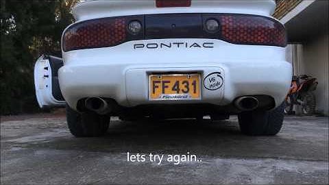 Pontiac Firebird 3.8 V6 Borla True Dual Exhaust - Cammed 3.8