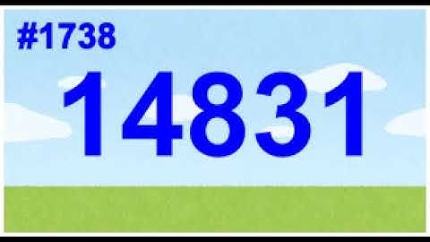Count up 1701st to 1800th prime numbers! 1st channel.