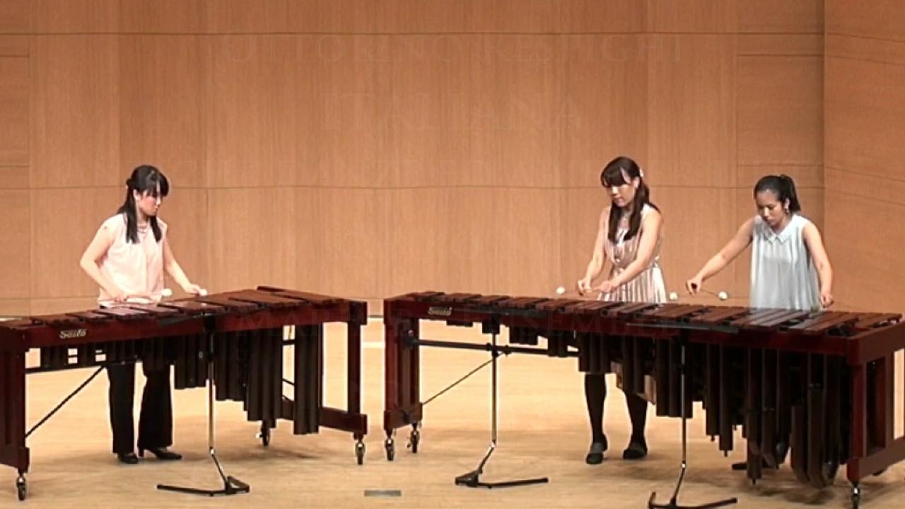 Percussion(Marimba) Ensemble マリンバ アンサンブル「リュートのための古風な舞曲とアリア」イタリアーナ YouTube