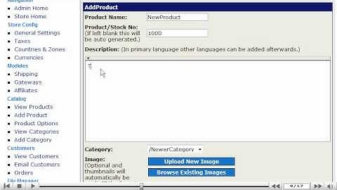 How to add products to your store in CubeCart - Cube chart tutorial