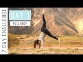 Full body yoga workout  day 1 advanced  yoga by korrie