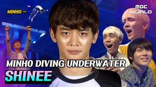 [C.C.] SHINee Minho diving from a height of 10m platform! #SHINEE #MINHO #JONGHYUN #KEY