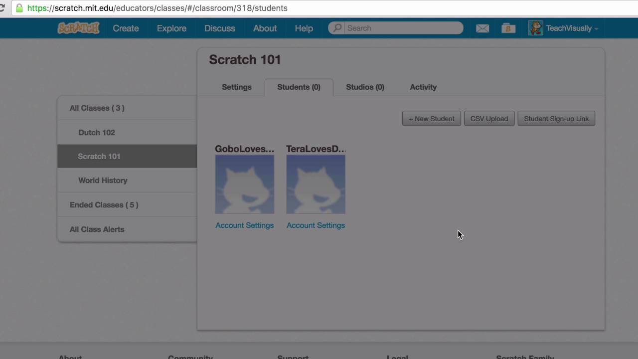 How to create a login at Scratch.MIT.Edu 