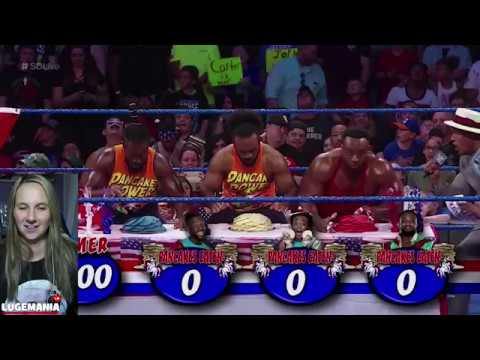 wwe raw 2019 new WWE Smackdown 7/3/18 Pancake eating contest