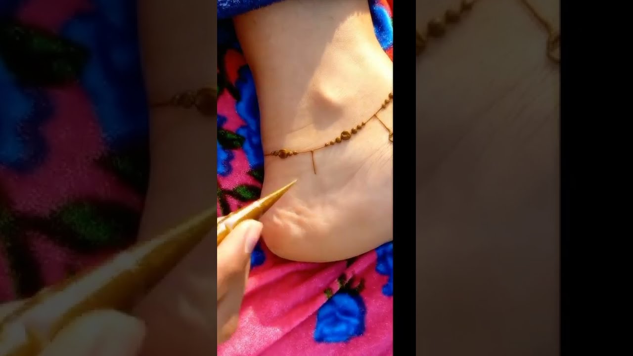 Foot Ankle Mehndi Design Createdreams