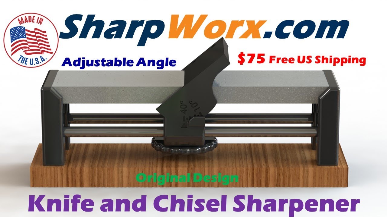 Knife Sharpener - SharpWorx Utility - Adjustable Angle Knife