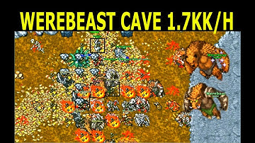 Tibia · Hunt Guide 2019 · Mage 120+ · 1.7KK/H AT 130 · Werebeast Cave Edron (Solo Hunting)