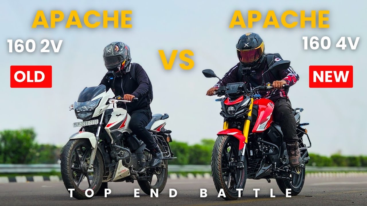 New Apache 160 4V vs Apache 160 2V | Top End Battle 🔥
