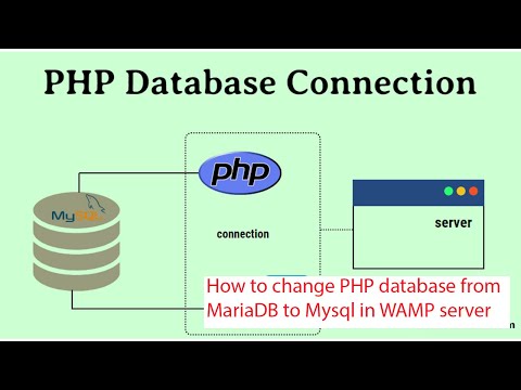 How to change PHP database from MariaDB to Mysql in WAMP server