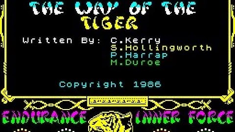 Way Of The Tiger - Gremlin Graphics