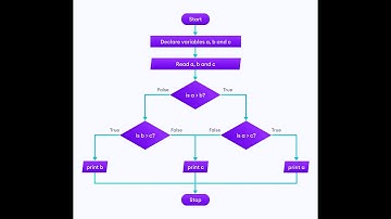 Flowchart : Biggest number in Two numbers easy explanation ever | Algorithms and flowcharts in Hindi