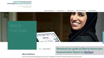 How to download our guide on how to access immunization reports on MyChart