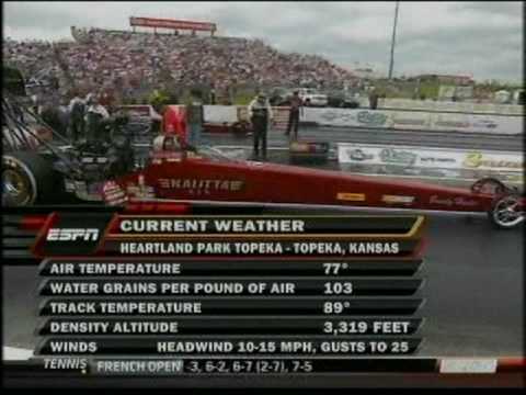 Larry Dixon David Grubnic Top Fuel Dragster O'Reilly Summer Nationals Topeka Kansas 2010.mpg