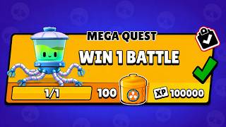 I WON 1 BATTLE AND COMPLETED SMOOTHIE CHEF’S MEGA QUEST! 😱🔥 BRAWL STARS NEW SEASON 🚨🔥 screenshot 2