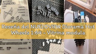 Reseña del NUEIOVRW Diorama Hot Wheels 1:64 - Vitrina modular para coche, modelo de garaje de 10 esp