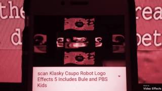 scan klasky csupo Robot Logo Effects 5 in red